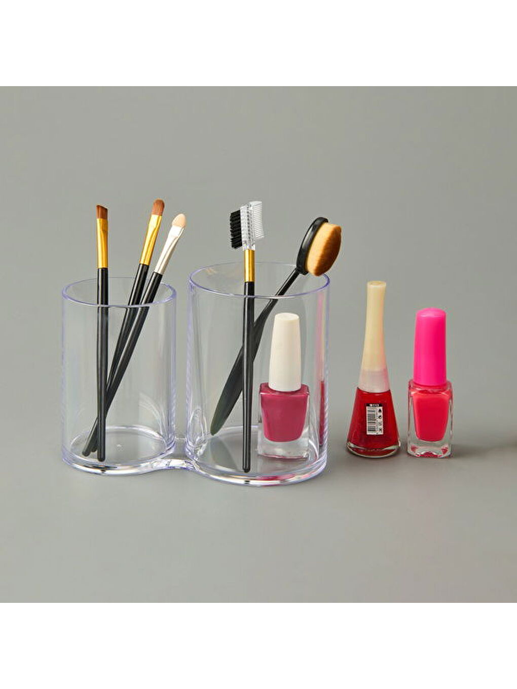 2'li Pamuk Organizeri - Şeffaf - 15x9x14 cm-3