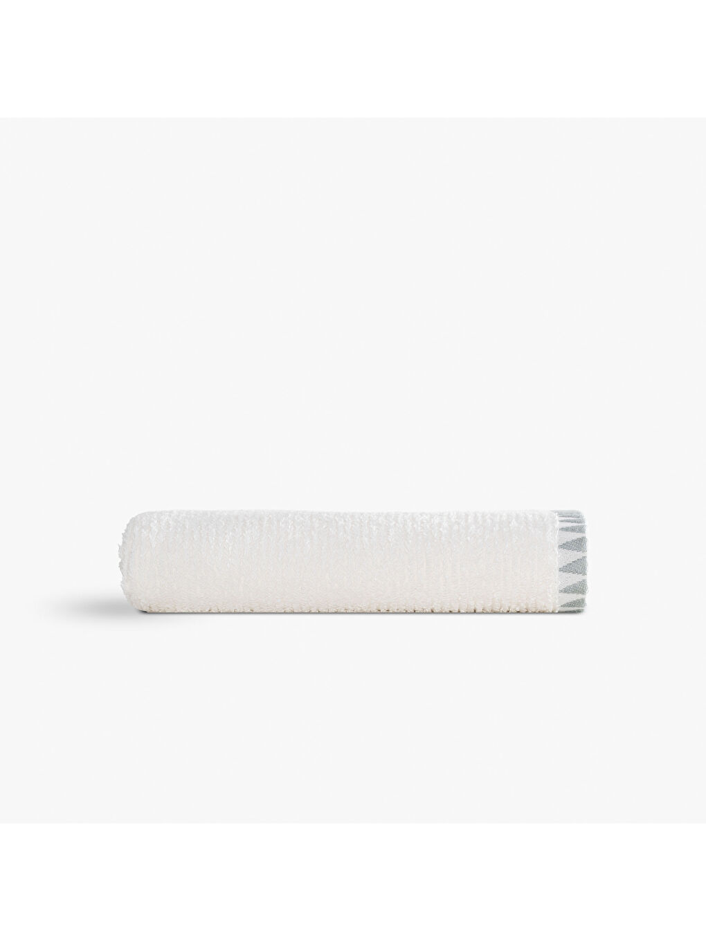 Yeşil Tria Yüz Havlusu %100 Pamuk Jakarlı Krem-Mint 50x90 Cm-1