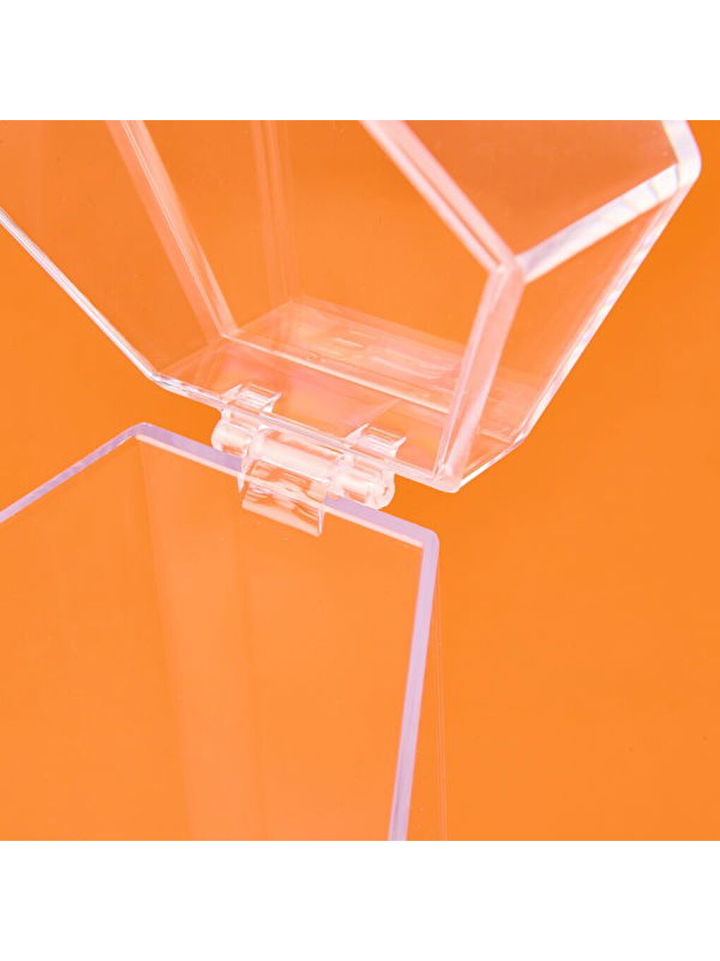 Kapaklı Fırça Organizeri - Şeffaf - 12x10x24 cm-2