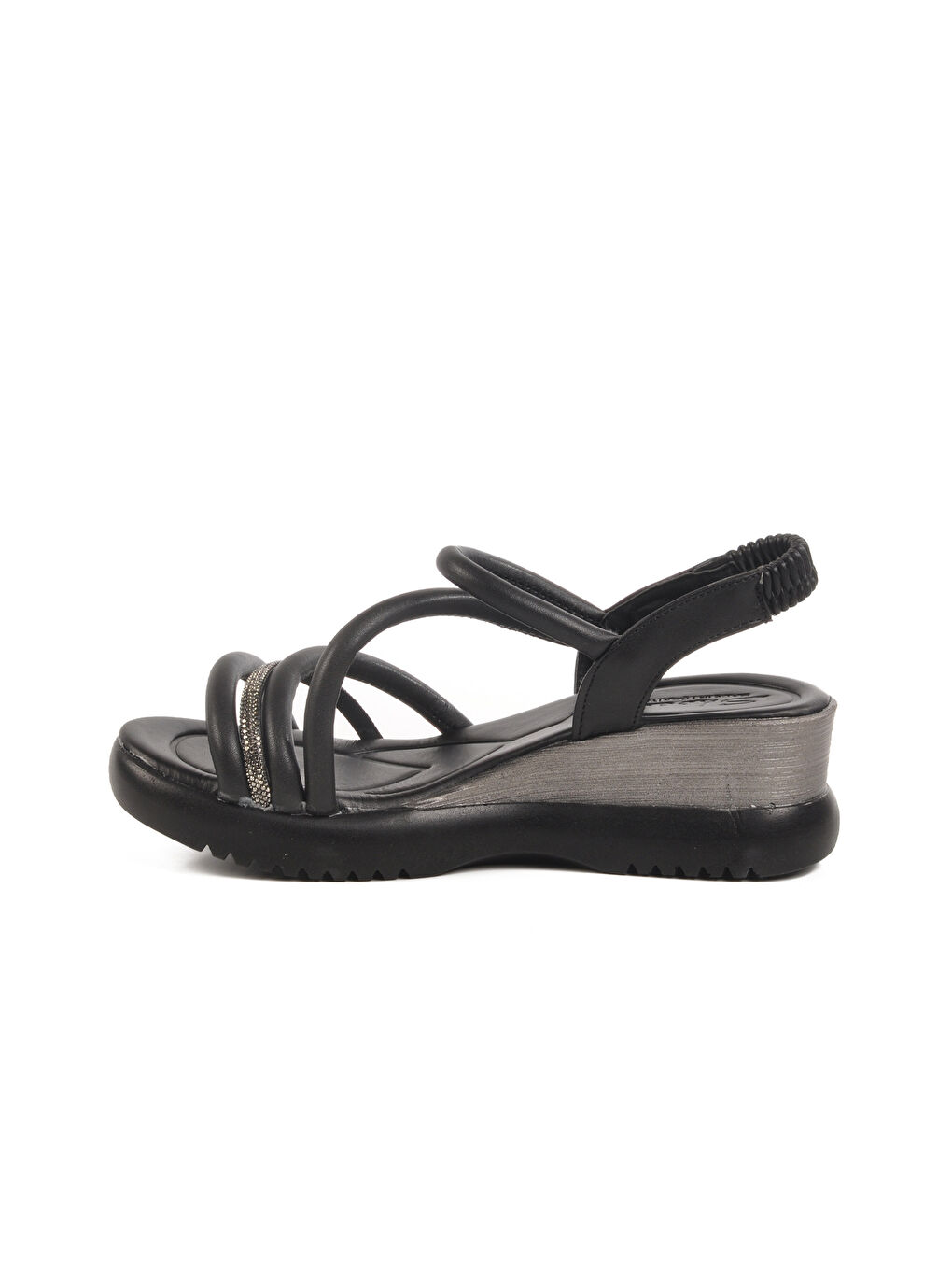 Siyah Topuklu Kadın Sandalet T-004 Z-1