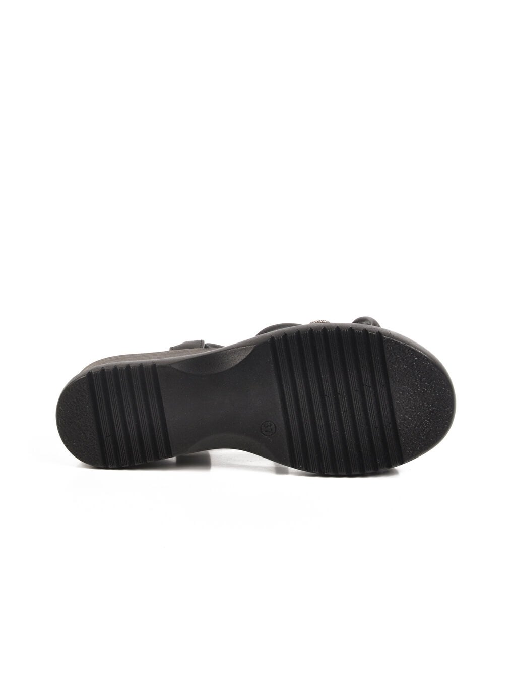 Siyah Topuklu Kadın Sandalet T-004 Z-4
