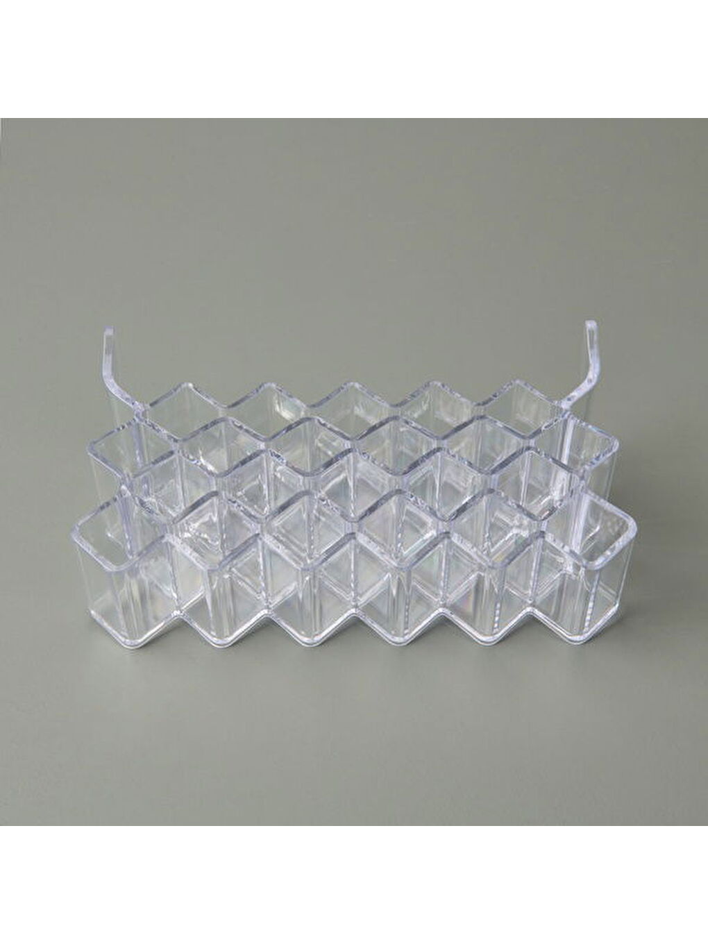 22 Bölmeli Rujluk Organizer - Şeffaf - 22x8x14 cm