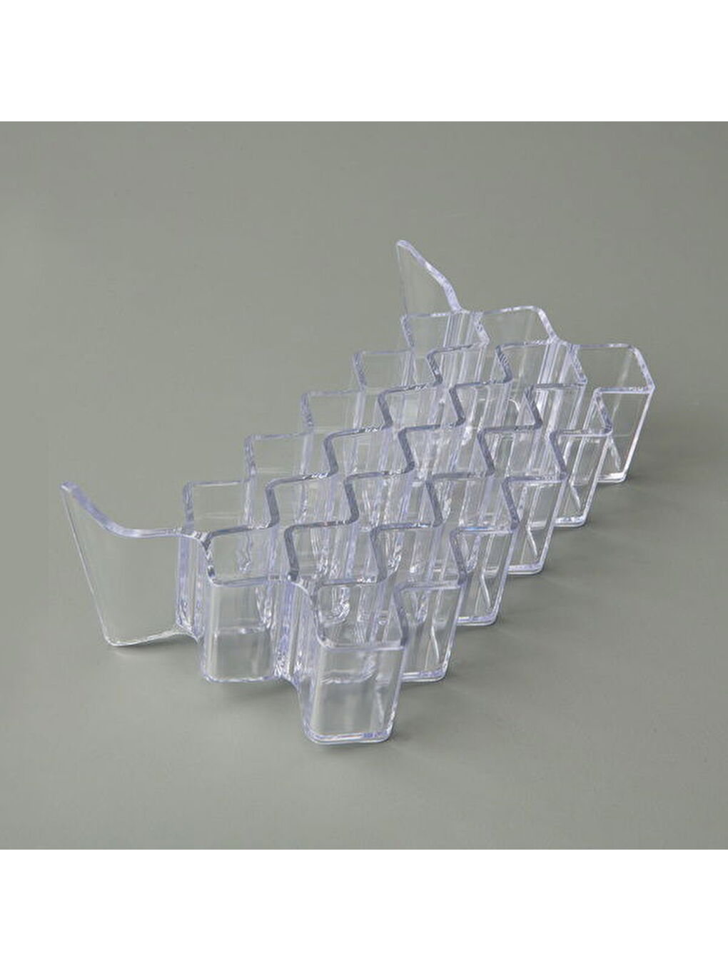 22 Bölmeli Rujluk Organizer - Şeffaf - 22x8x14 cm-1