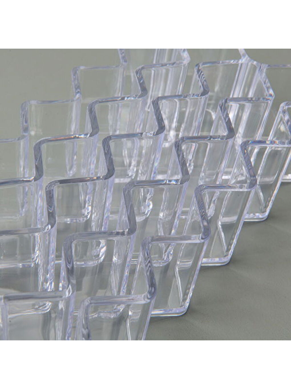 22 Bölmeli Rujluk Organizer - Şeffaf - 22x8x14 cm-3