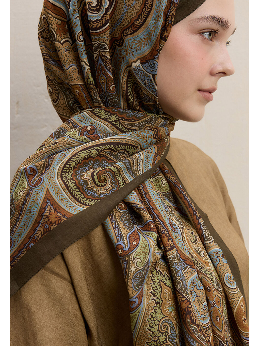 Ember Desen Şal Haki-2