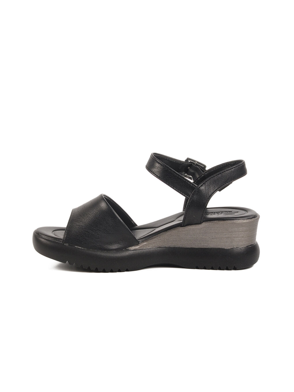 Siyah Topuklu Kadın Sandalet T-003 Z-1