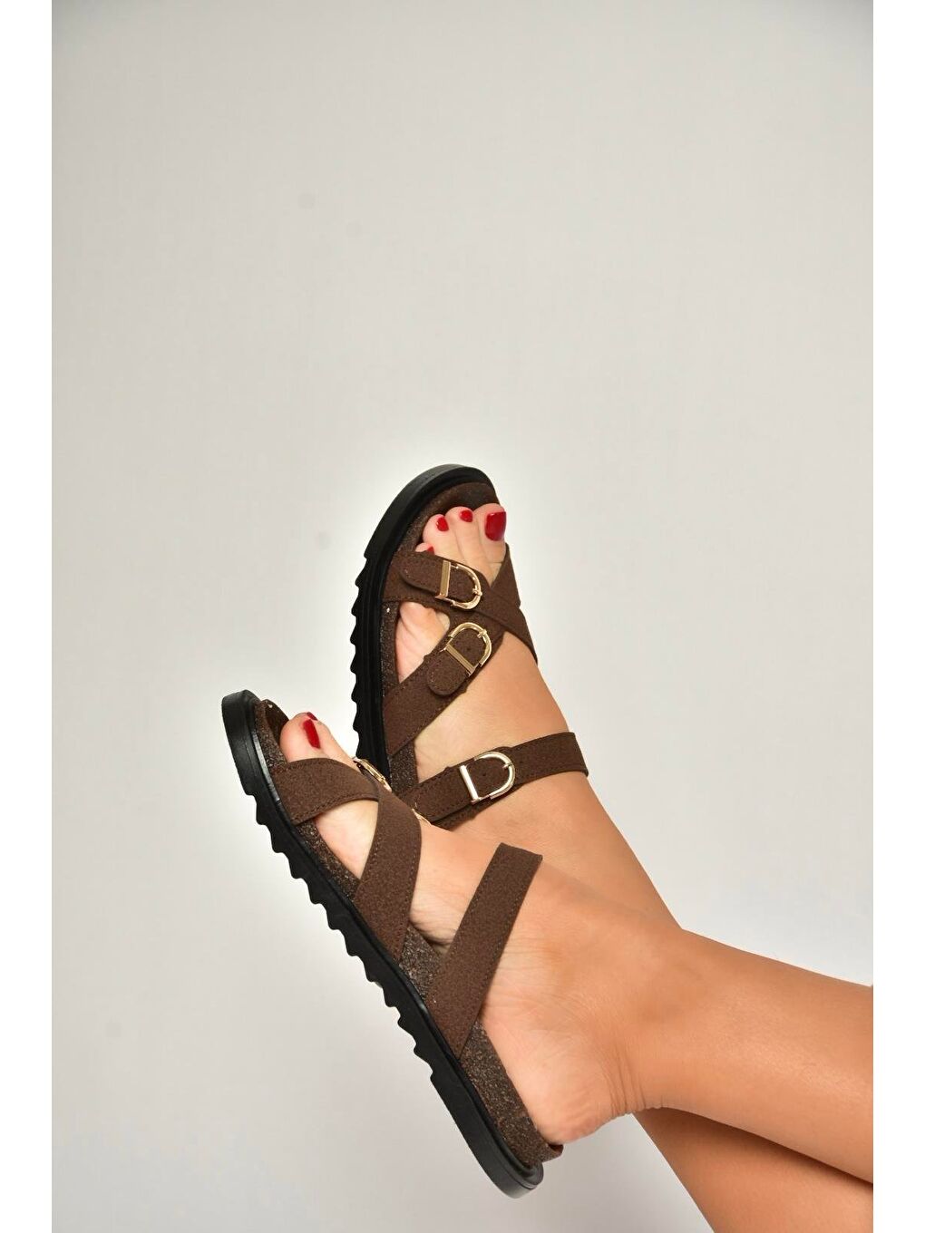 Kahverengi Kadın Terlik Y250502502-2