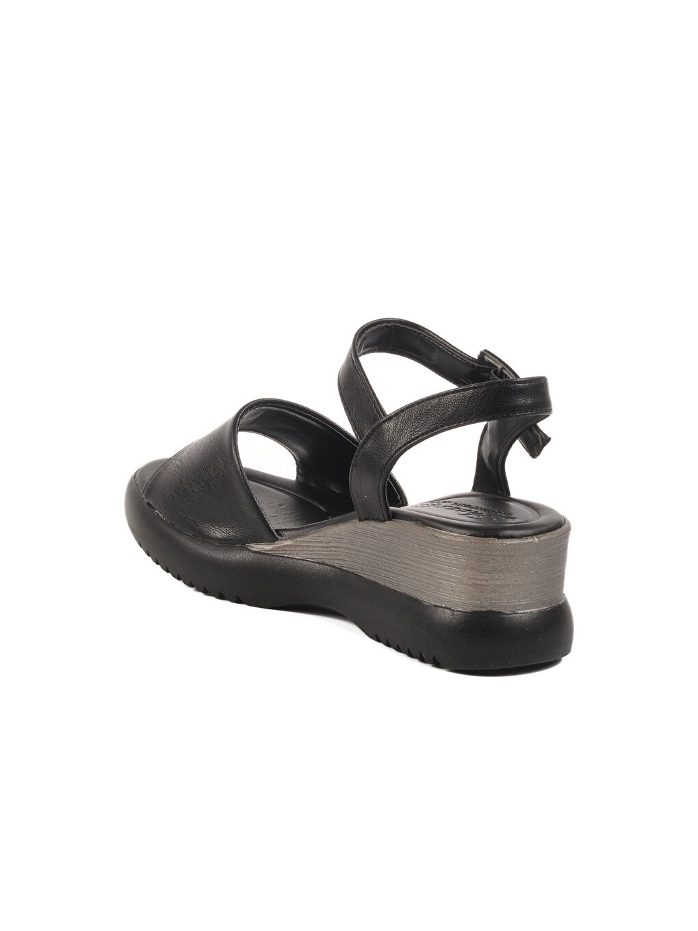 Siyah Topuklu Kadın Sandalet T-003 Z-3