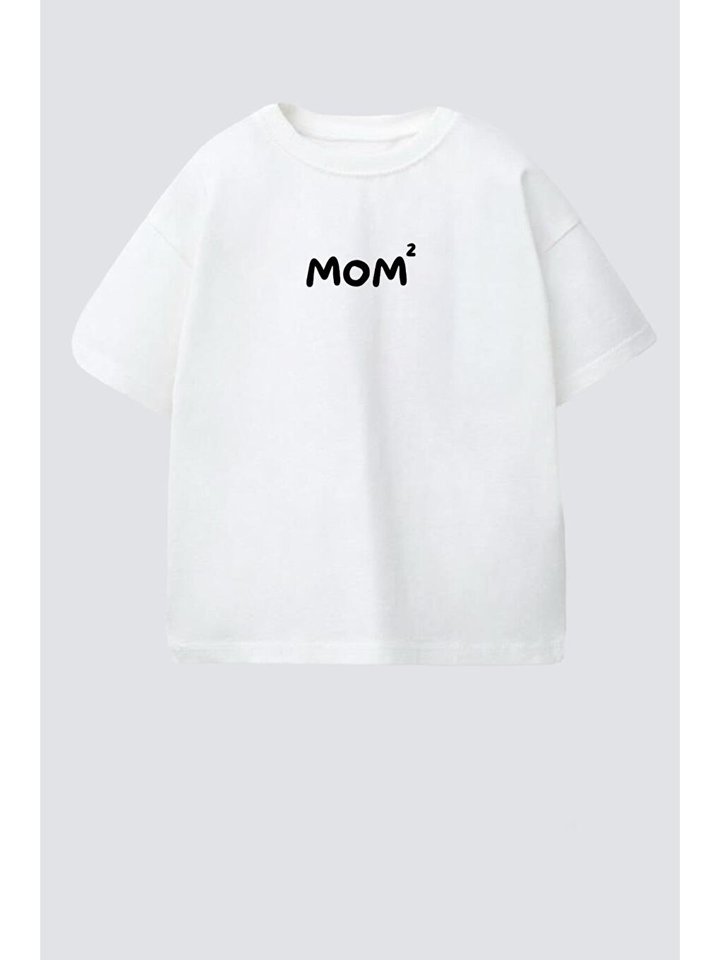 Lila Unisex Bisiklet Yaka Baskılı Tshirt