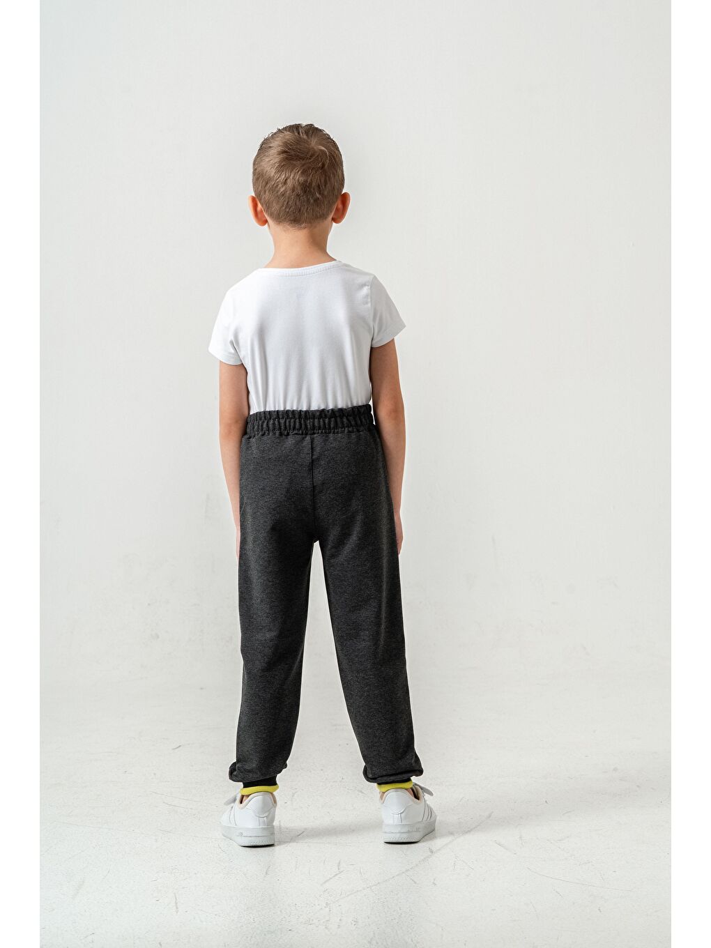 Antrasit Super Fast Baskılı Cep Kenarı Rivetli Erkek Çocuk Eşofman Altı-8