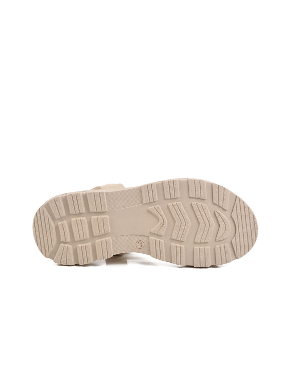 Ekru Krem Taşlı Kadın Sandalet T-005 Z-4