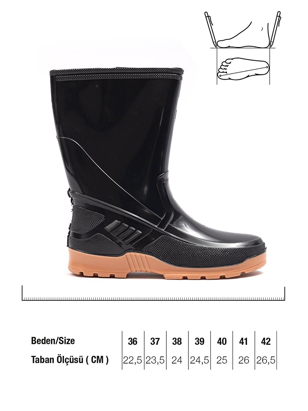 Siyah Erkek Genç Bot / Çizme-3