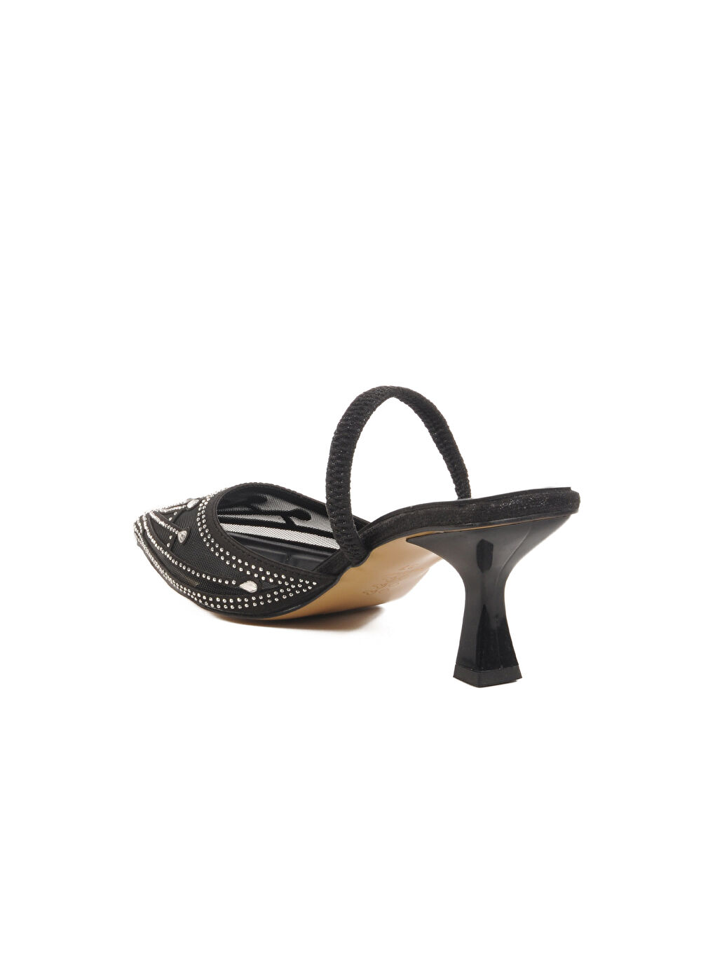 Siyah İnce Topuklu Kadın Abiye Ayakkabı Florin T-100 Z-3