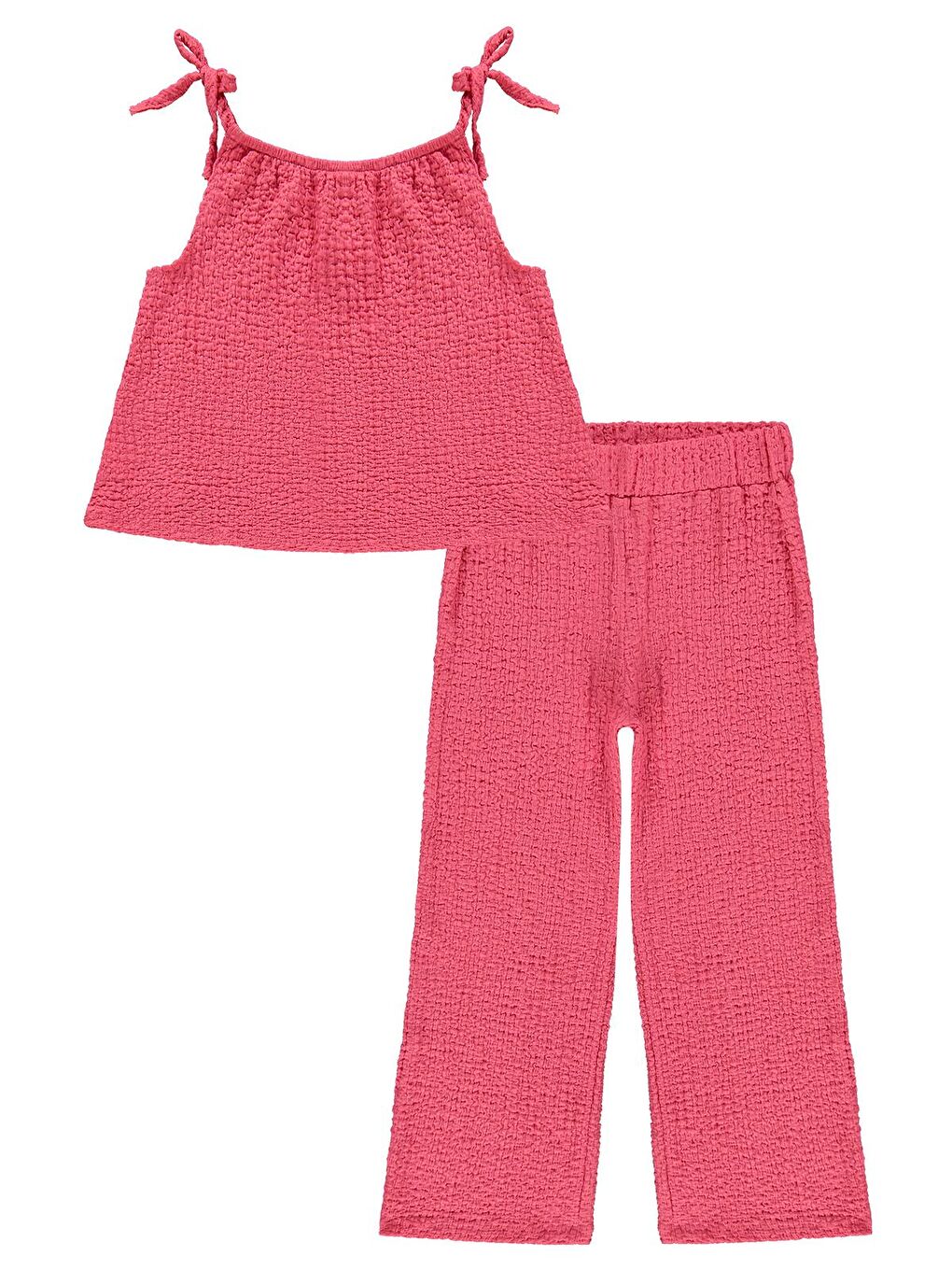 K26Y289-1 Girls Fiyoklu 2-5 Yaş Takım - Kırmızı-2