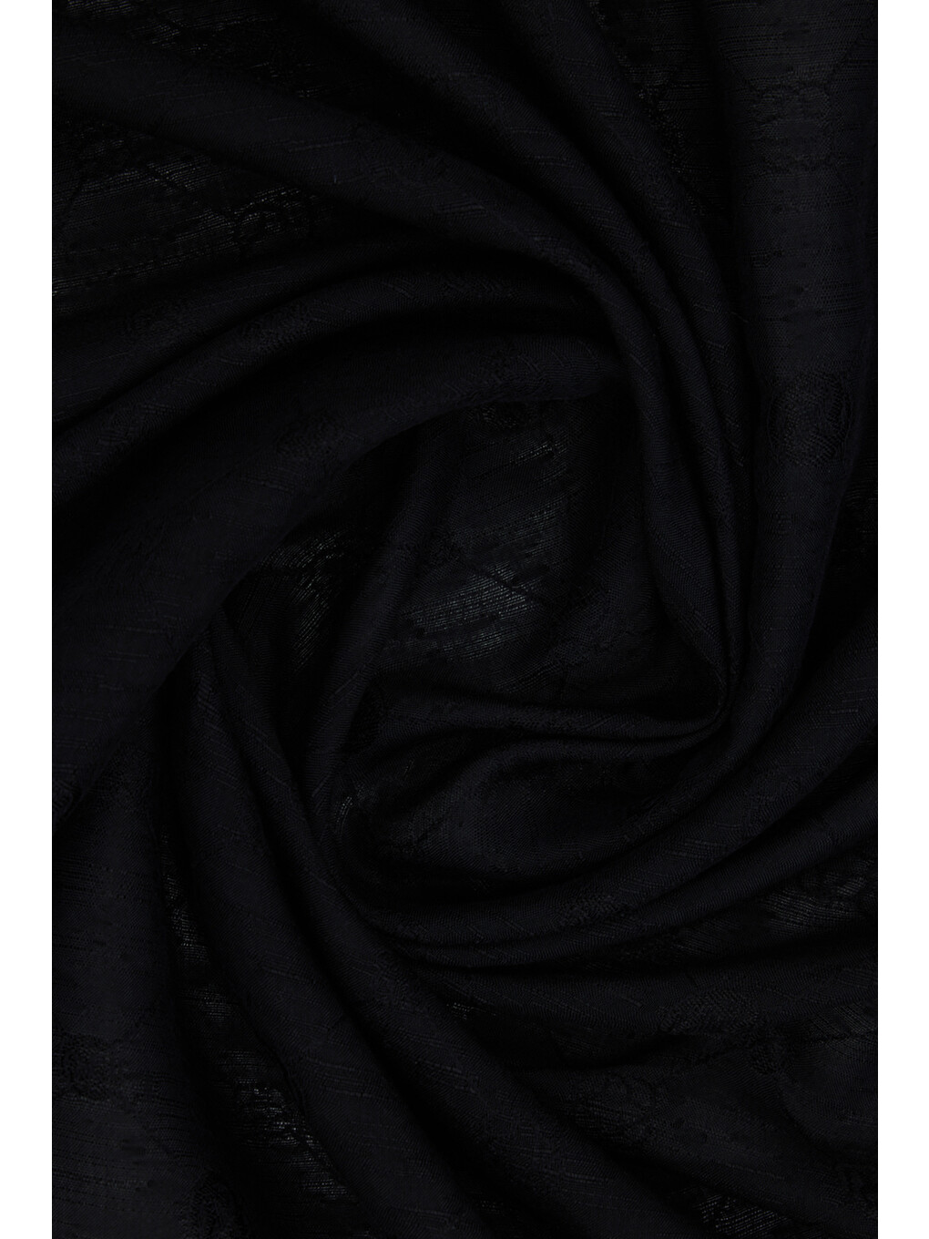 Siyah 70X190 CM Koza Şal-2