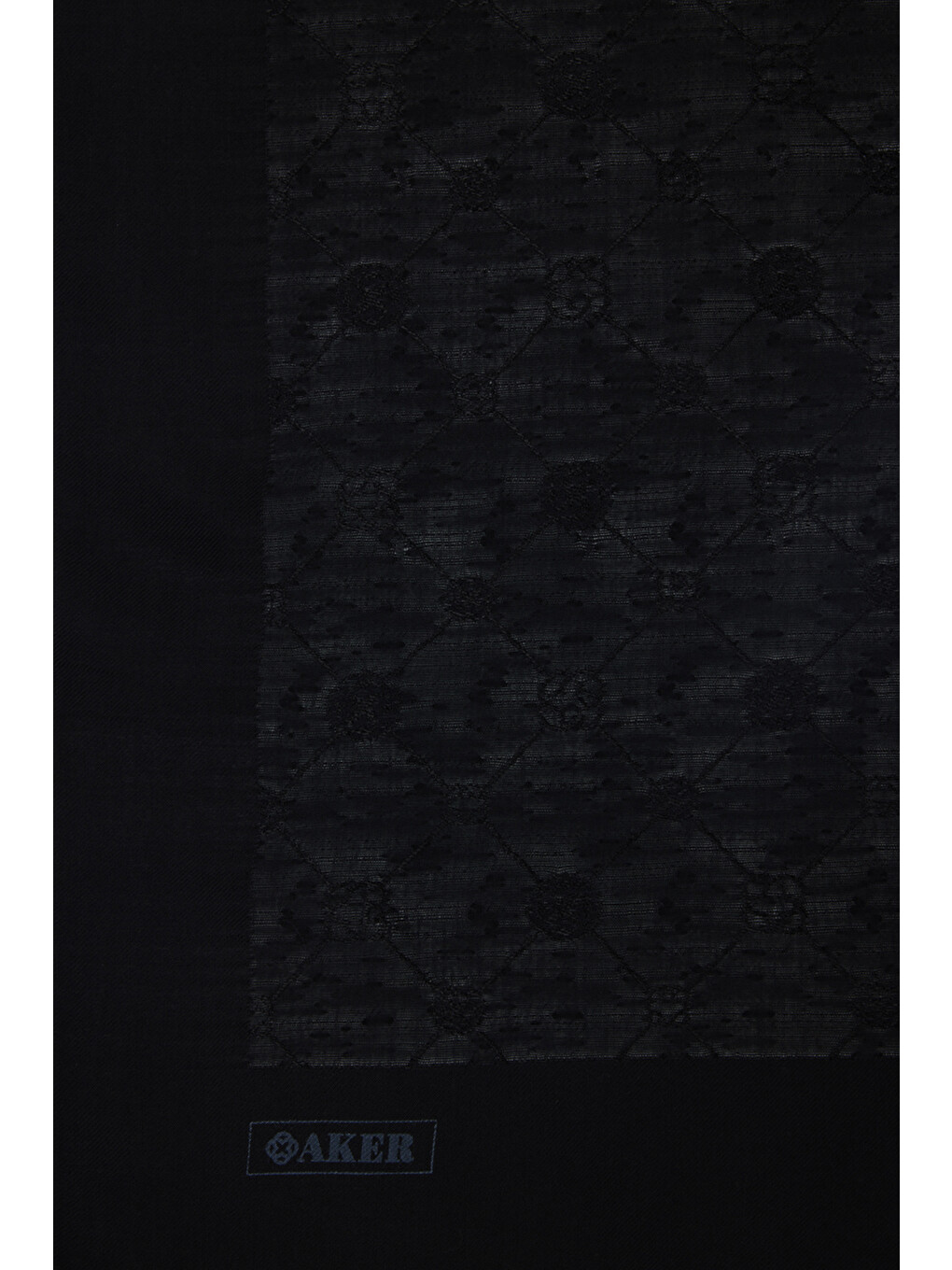 Siyah 70X190 CM Koza Şal-3