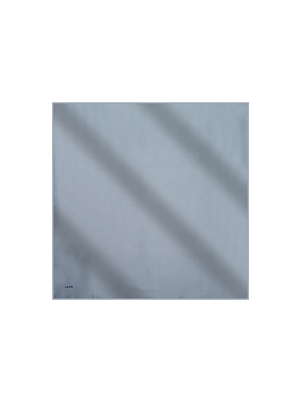 Gri 90X90 Düz Taşlanmış İpek Krep Saten Eşarp
