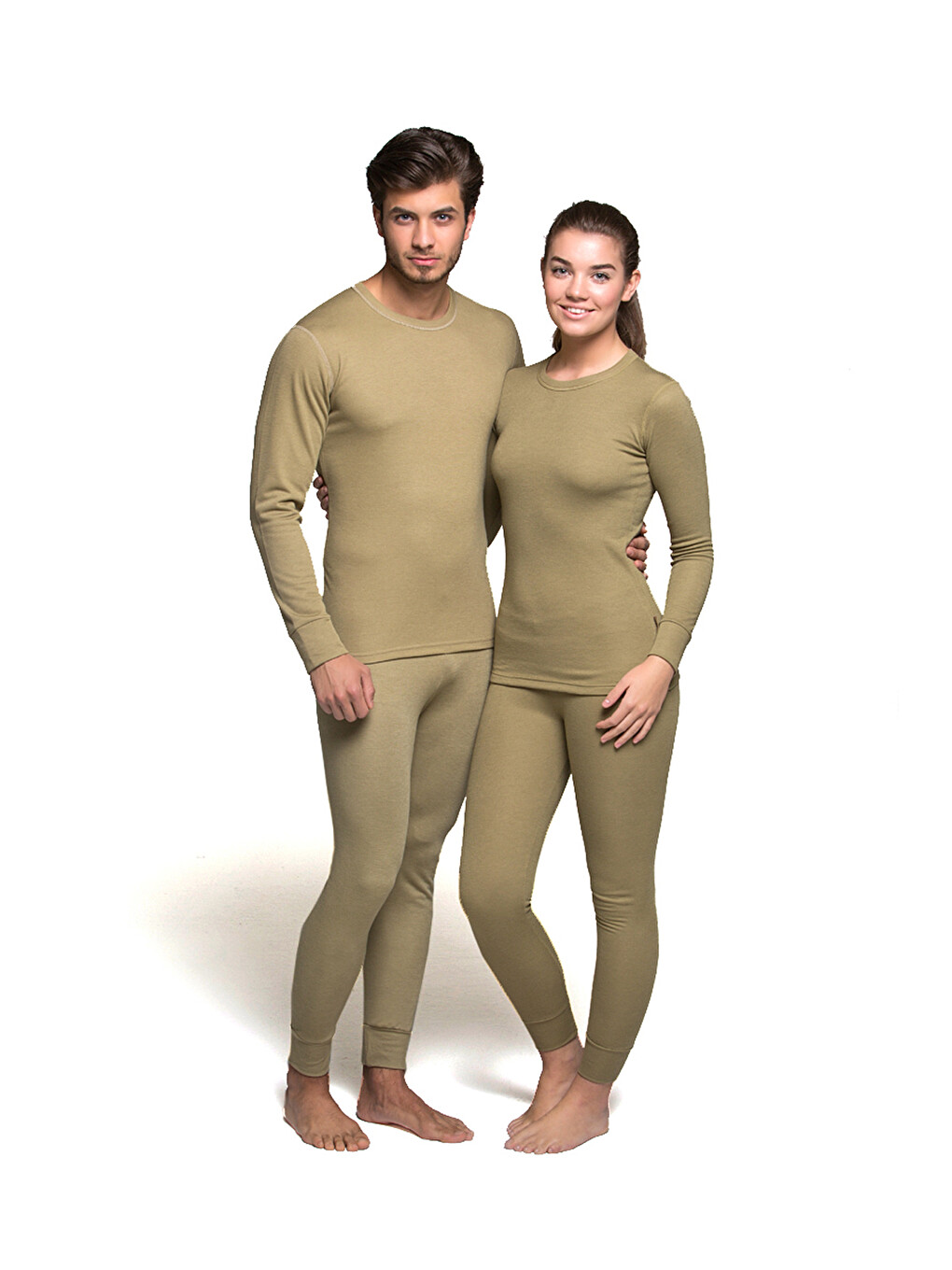 Bej Heavy Unisex Termal İçlik Kum