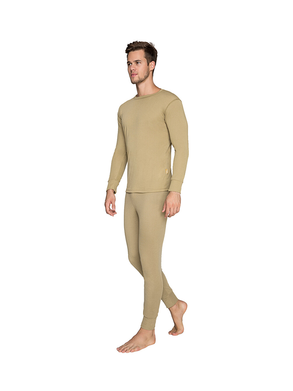 Bej Heavy Unisex Termal İçlik Kum-2
