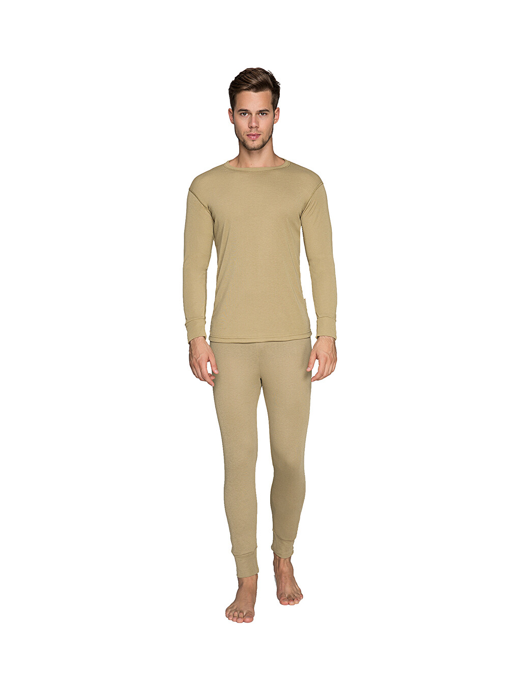 Bej Heavy Unisex Termal İçlik Kum-3