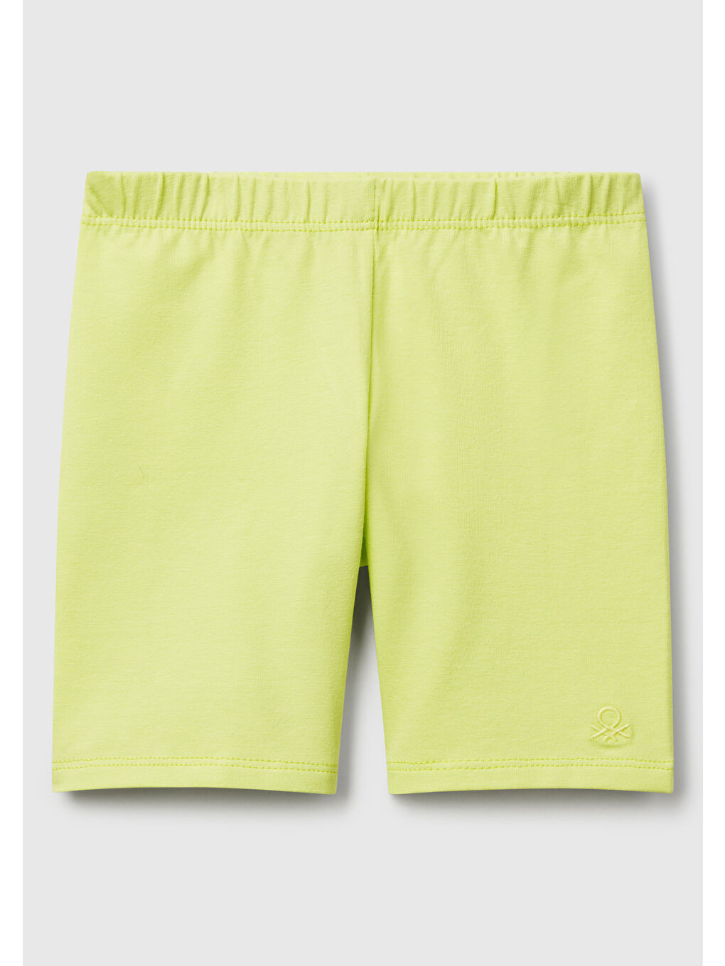 Kız Çocuk Sarı Logolu Biker Tayt