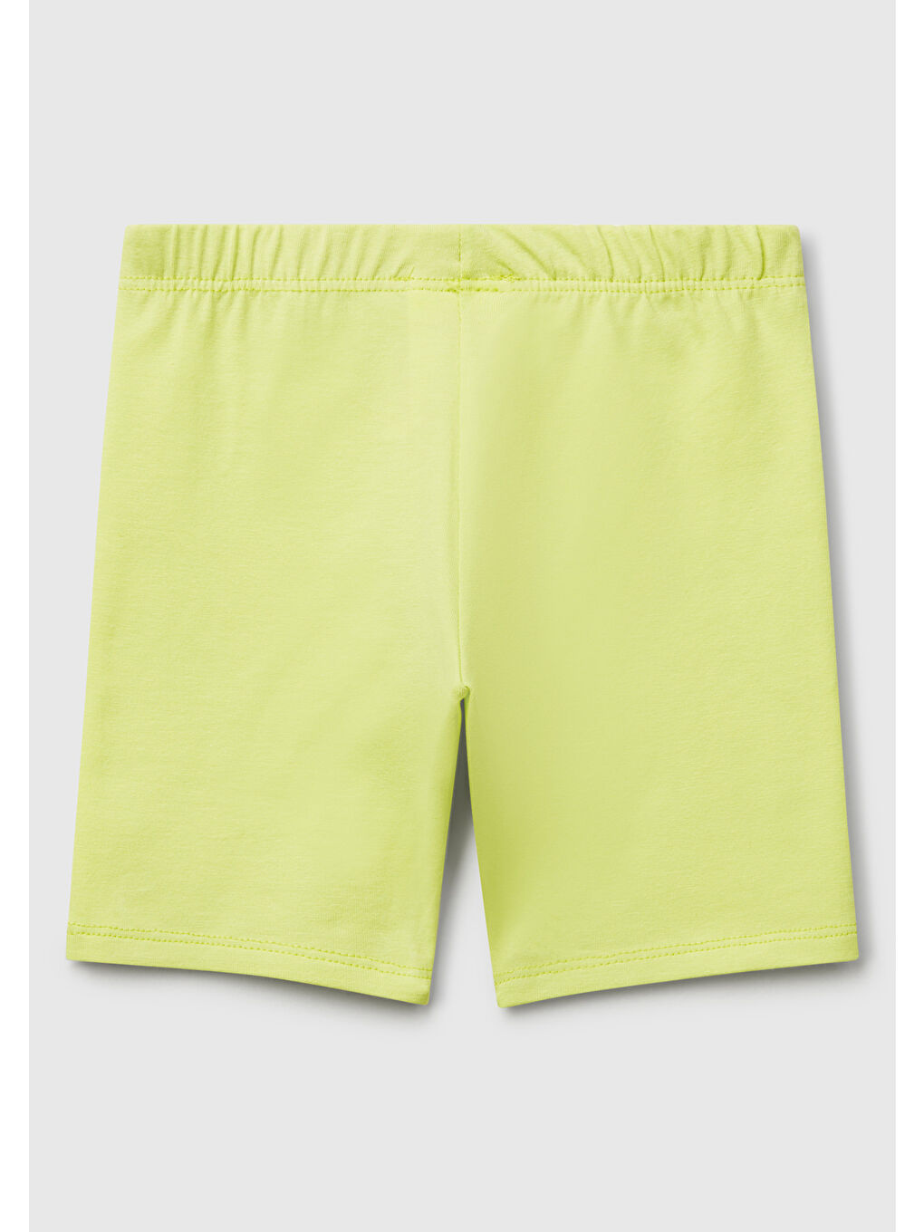 Kız Çocuk Sarı Logolu Biker Tayt-1