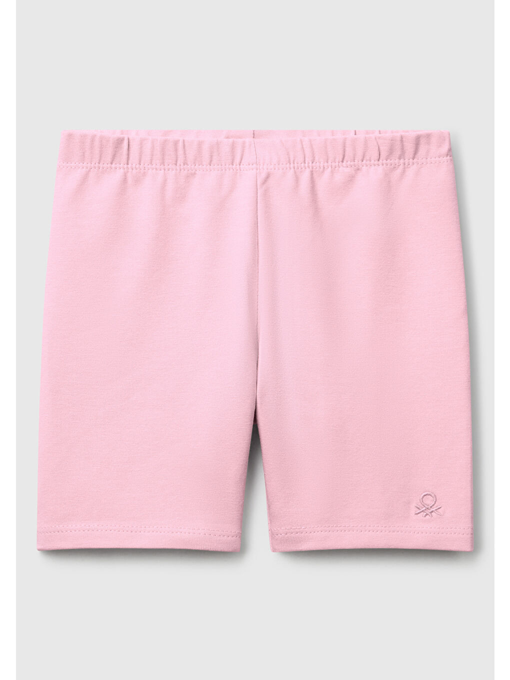 Kız Çocuk Pembe Logolu Biker Tayt