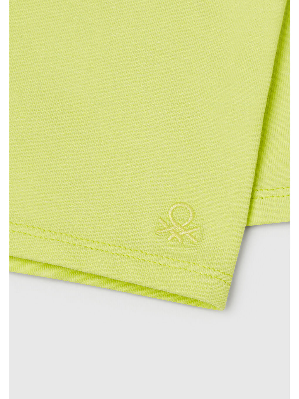 Kız Çocuk Sarı Logolu Biker Tayt-2