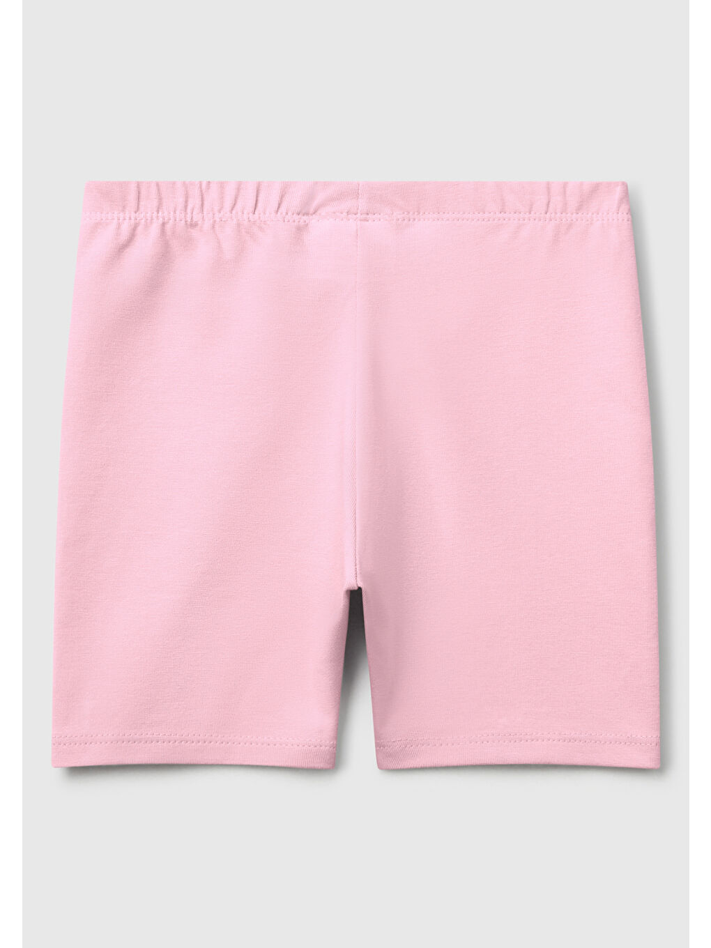 Kız Çocuk Pembe Logolu Biker Tayt-1