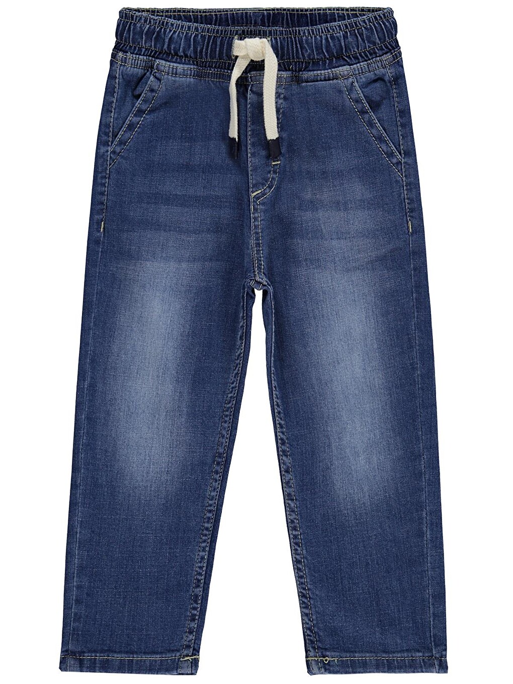 Boys Bağcıklı Basic 2-5 Yaş Pantolon - Mavi