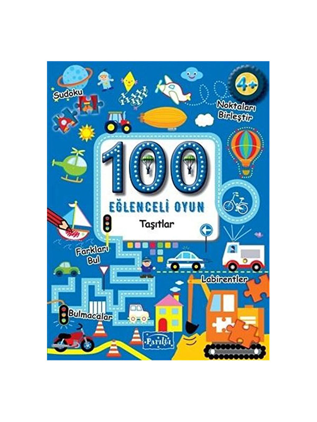 100 Eğlenceli Oyun Taşıtlar Boyama