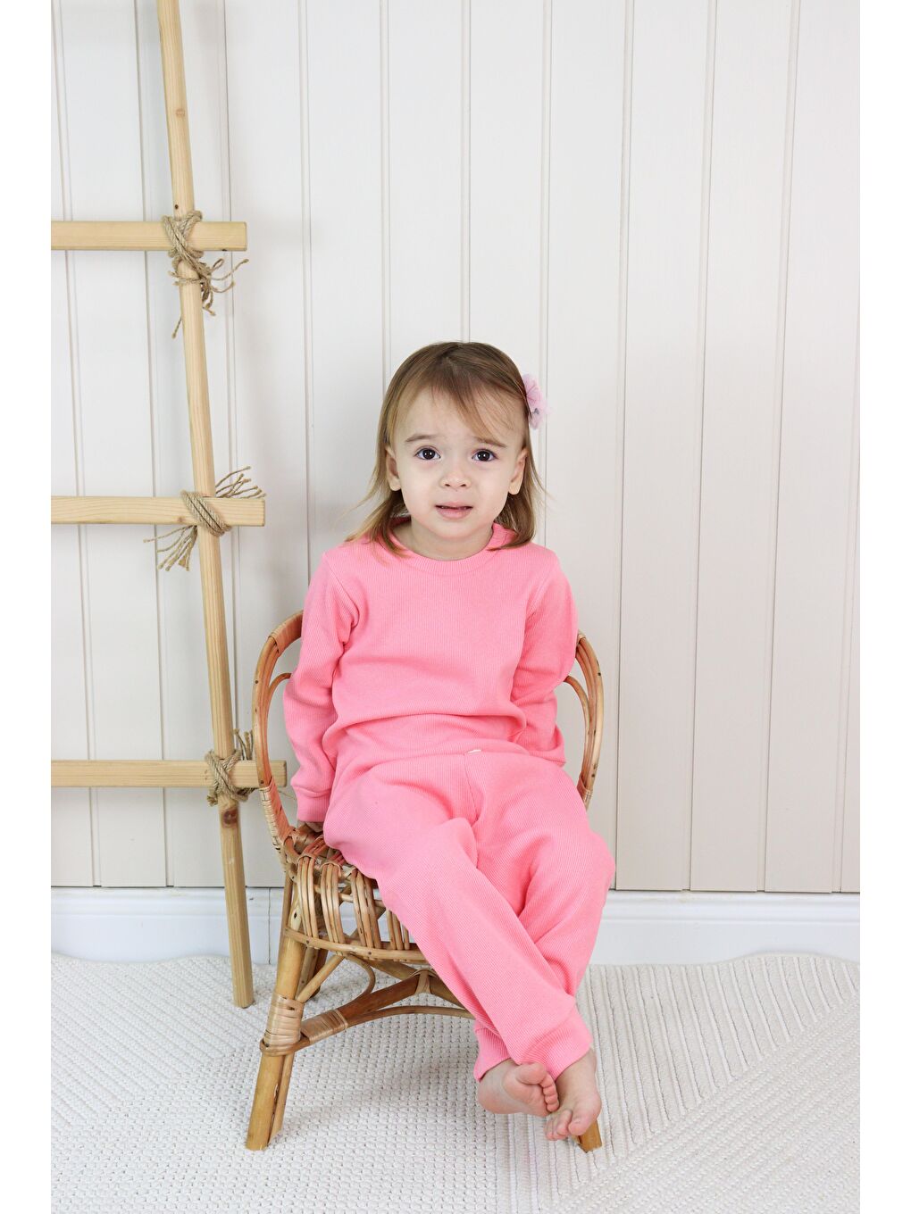 Pembe Kaşkorse Mevsimlik Pijama Takım