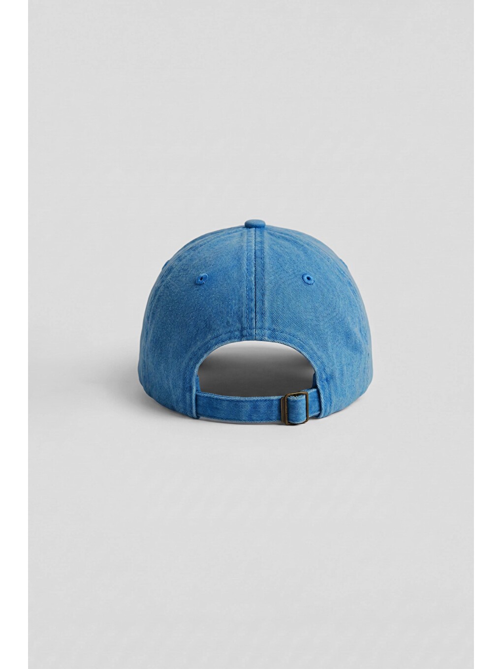Unisex Basic Yıkamalı Beyzbol Şapka Mavi-2