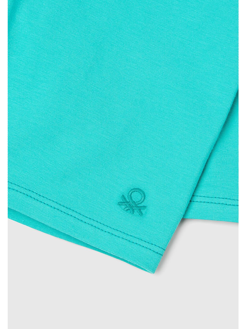 Kız Çocuk Yeşil Ton Sür Ton Logo İşlemeli Mini Bisikletçi Taytı-2