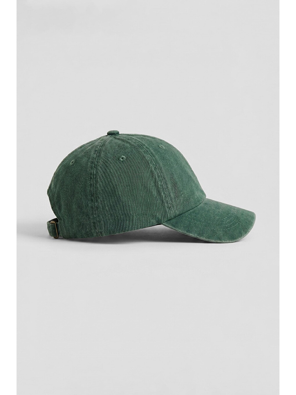 Unisex Basic Yıkamalı Beyzbol Şapka Yeşil-1