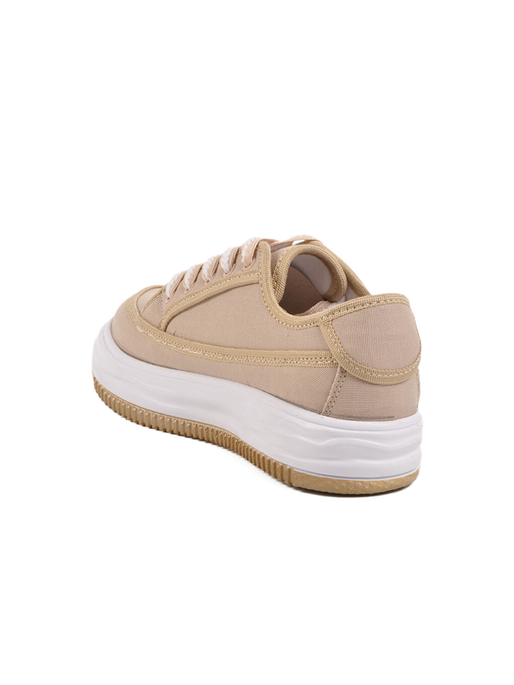 Bej Keten Kadın Spor Ayakkabı Lady 528 Z-3