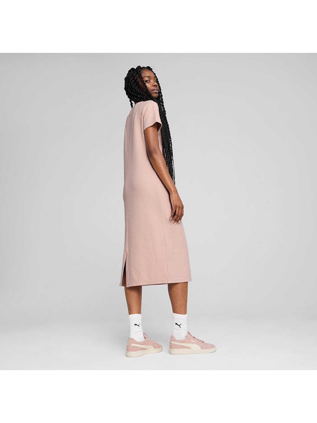 Pembe HER Kadın Elbise-2