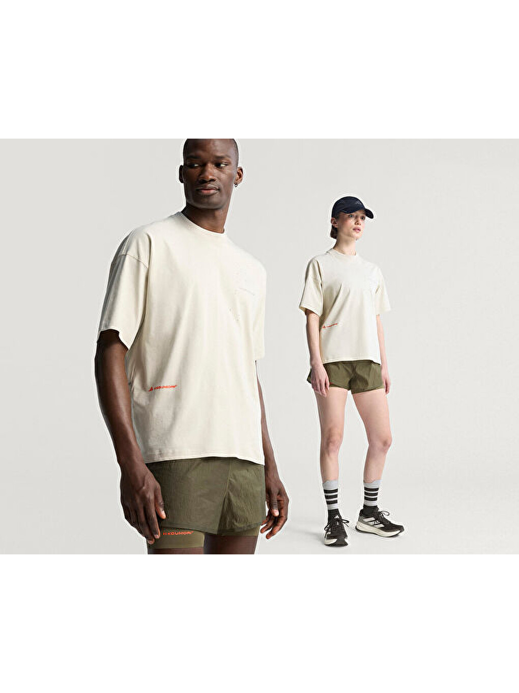 Ekru Adi365 Hk T Uf Unisex Koşu Tişörtü Jm4246 Krem-1