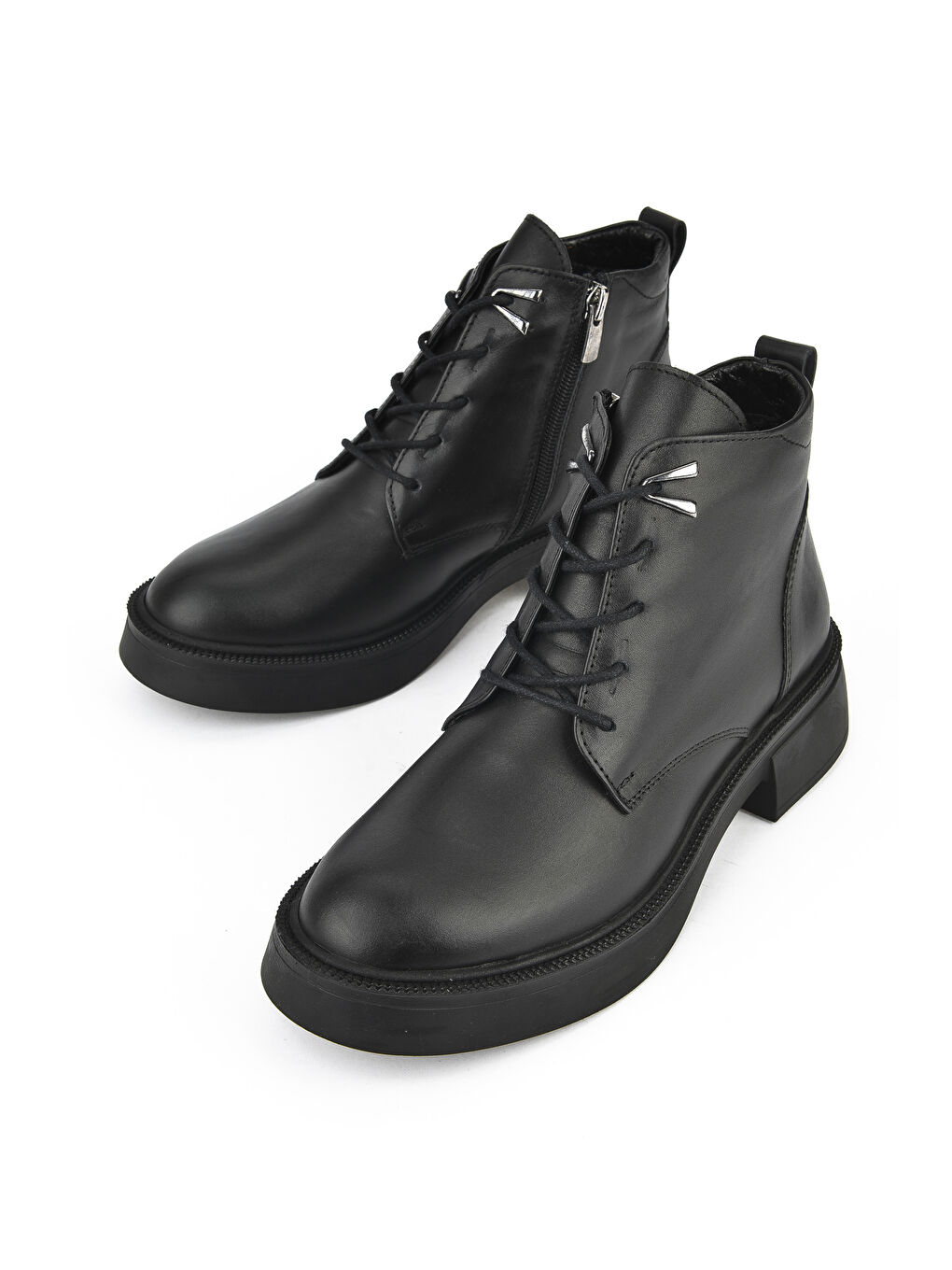 Kadın Hakiki Deri Bot 143359Z326 Siyah