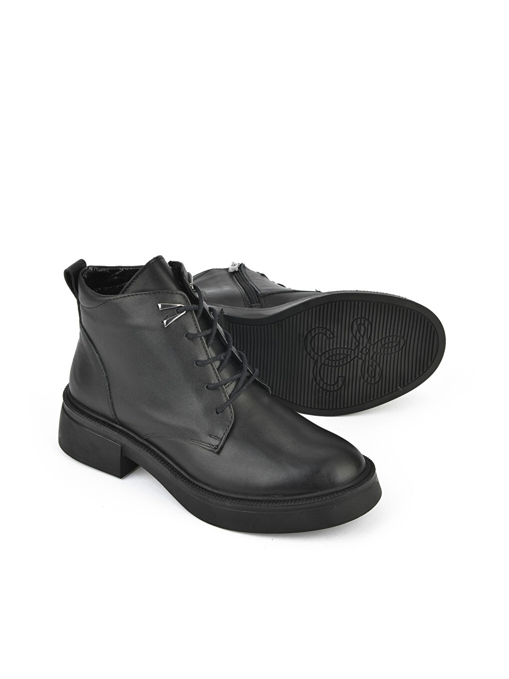 Kadın Hakiki Deri Bot 143359Z326 Siyah-1