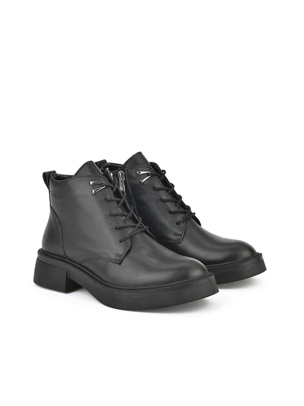 Kadın Hakiki Deri Bot 143359Z326 Siyah-3