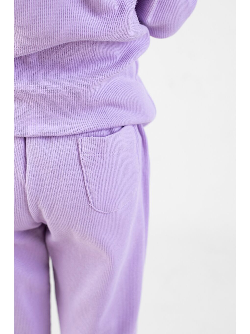 Lila Kız Çocuk İspanyol Paça Basic Takım-2