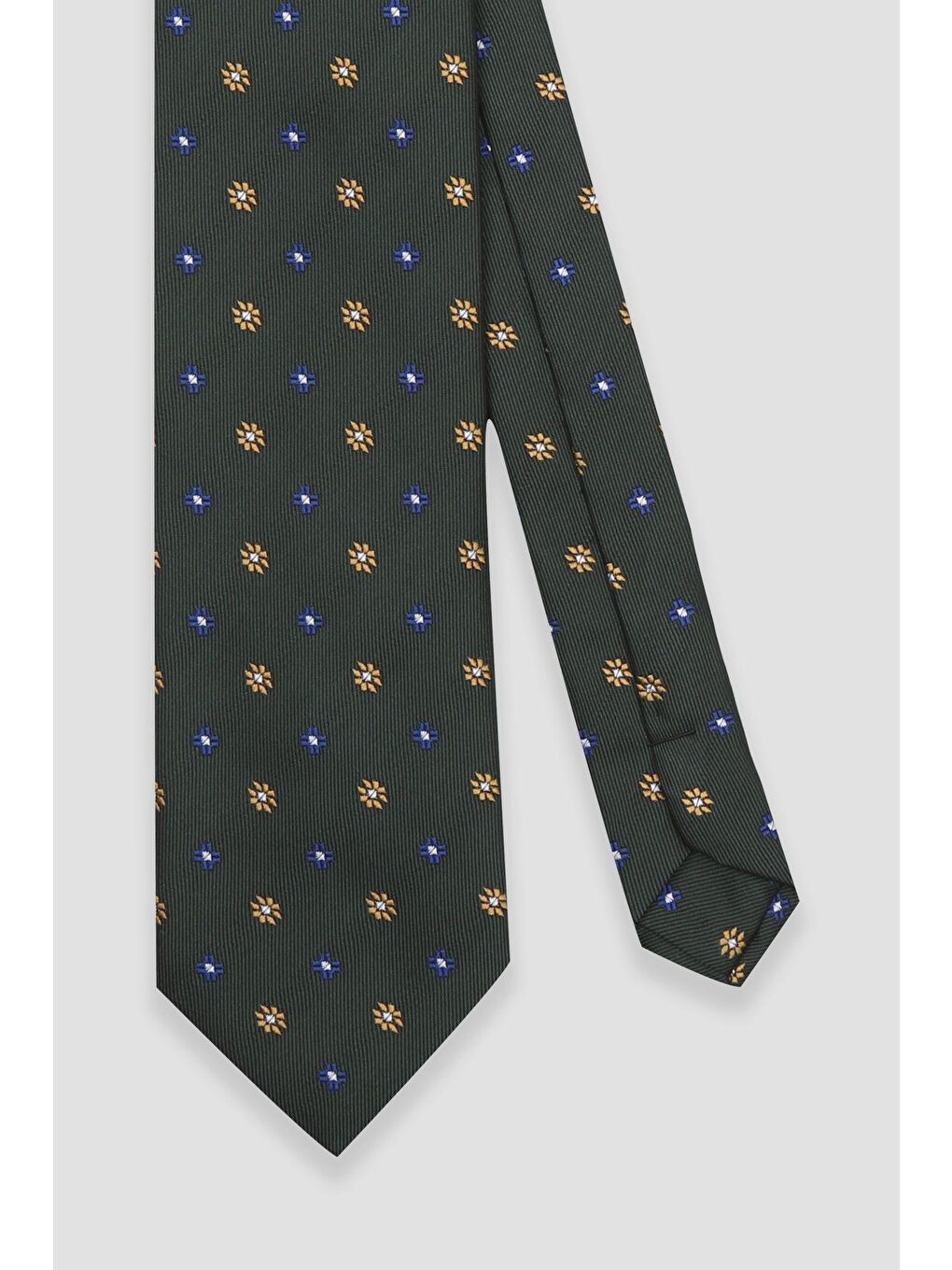 Kravat 8 Cm Mikrofiber Polyester Siyah Erkek Desenli Kravat-1