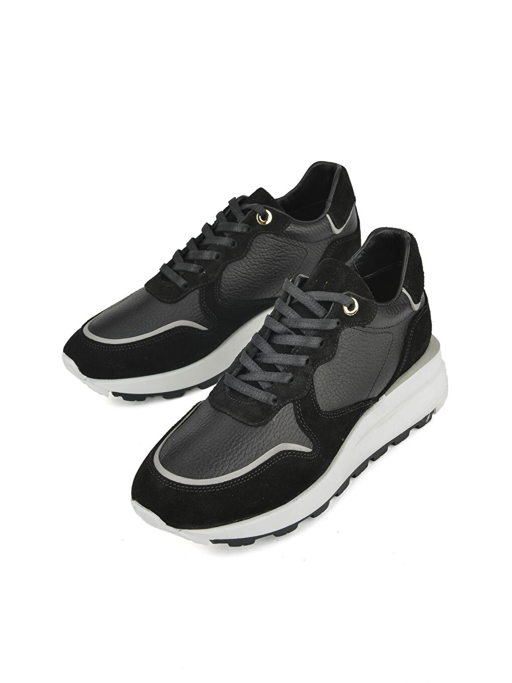 Kadın Hakiki Deri Sneaker 1431000Z5831 Siyah