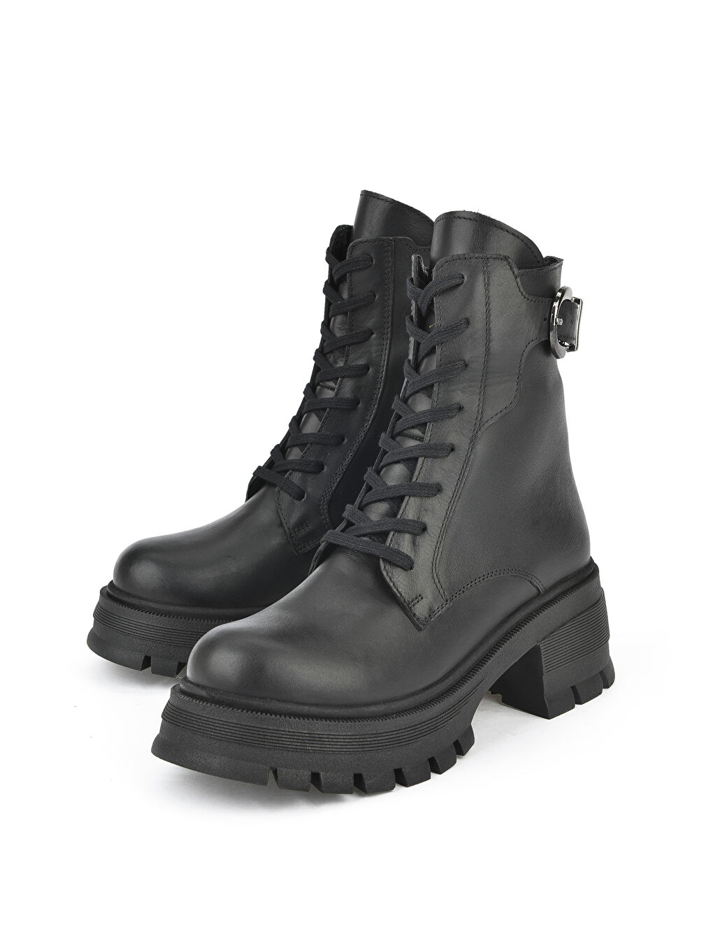 Kadın Hakiki Deri Bot 143359Z616 Siyah