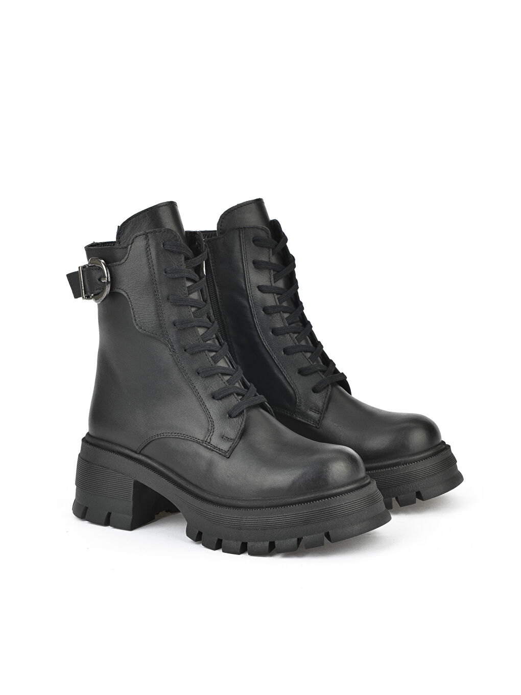 Kadın Hakiki Deri Bot 143359Z616 Siyah-3