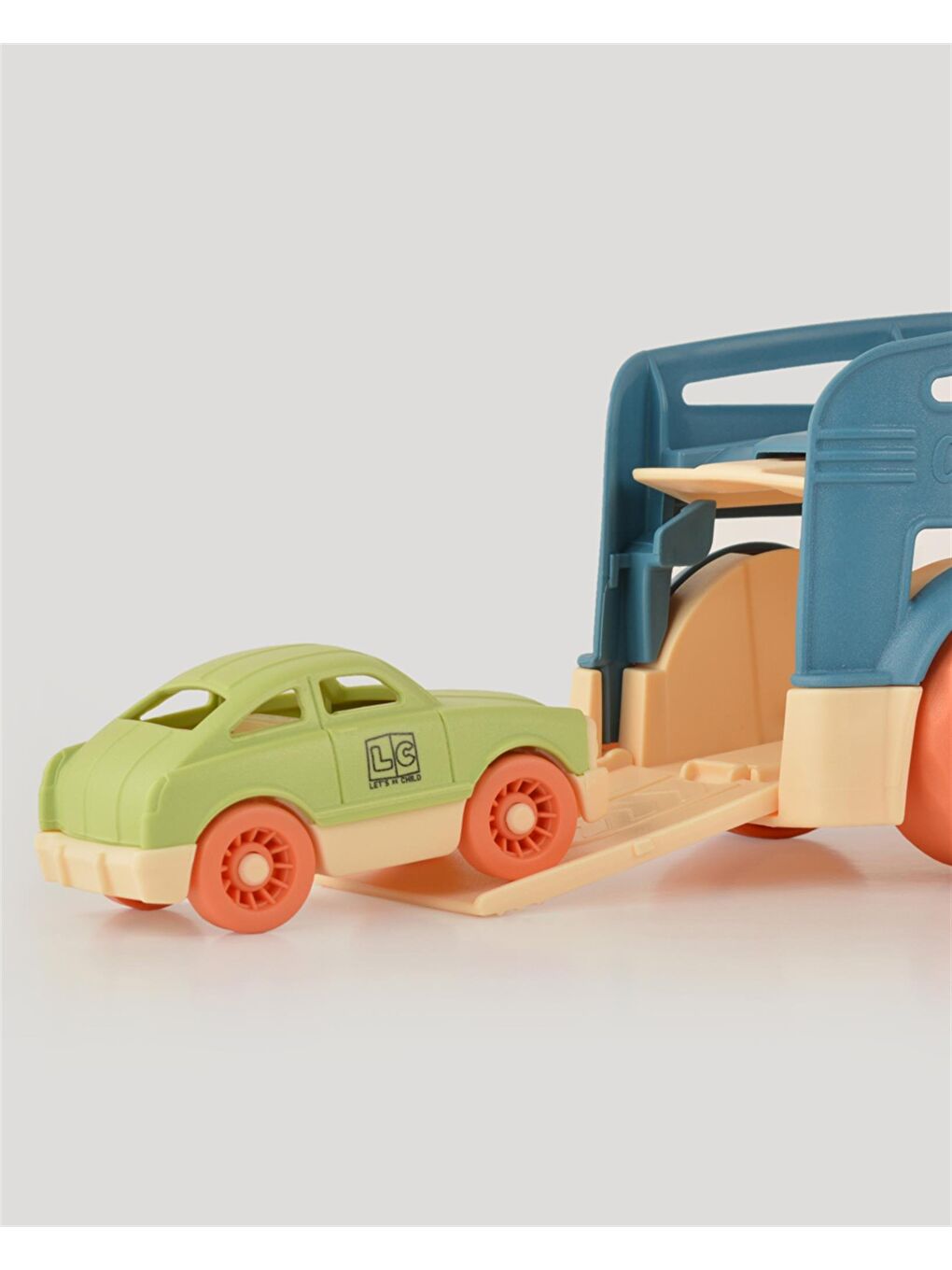 Mavi Sesli Ve Işıklı Taşıyıcı Tır-4