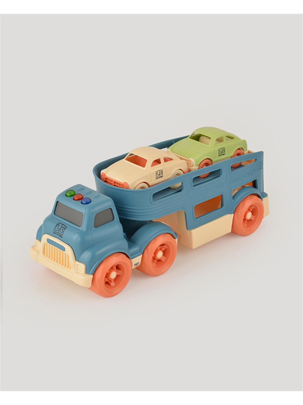 Mavi Sesli Ve Işıklı Taşıyıcı Tır-5