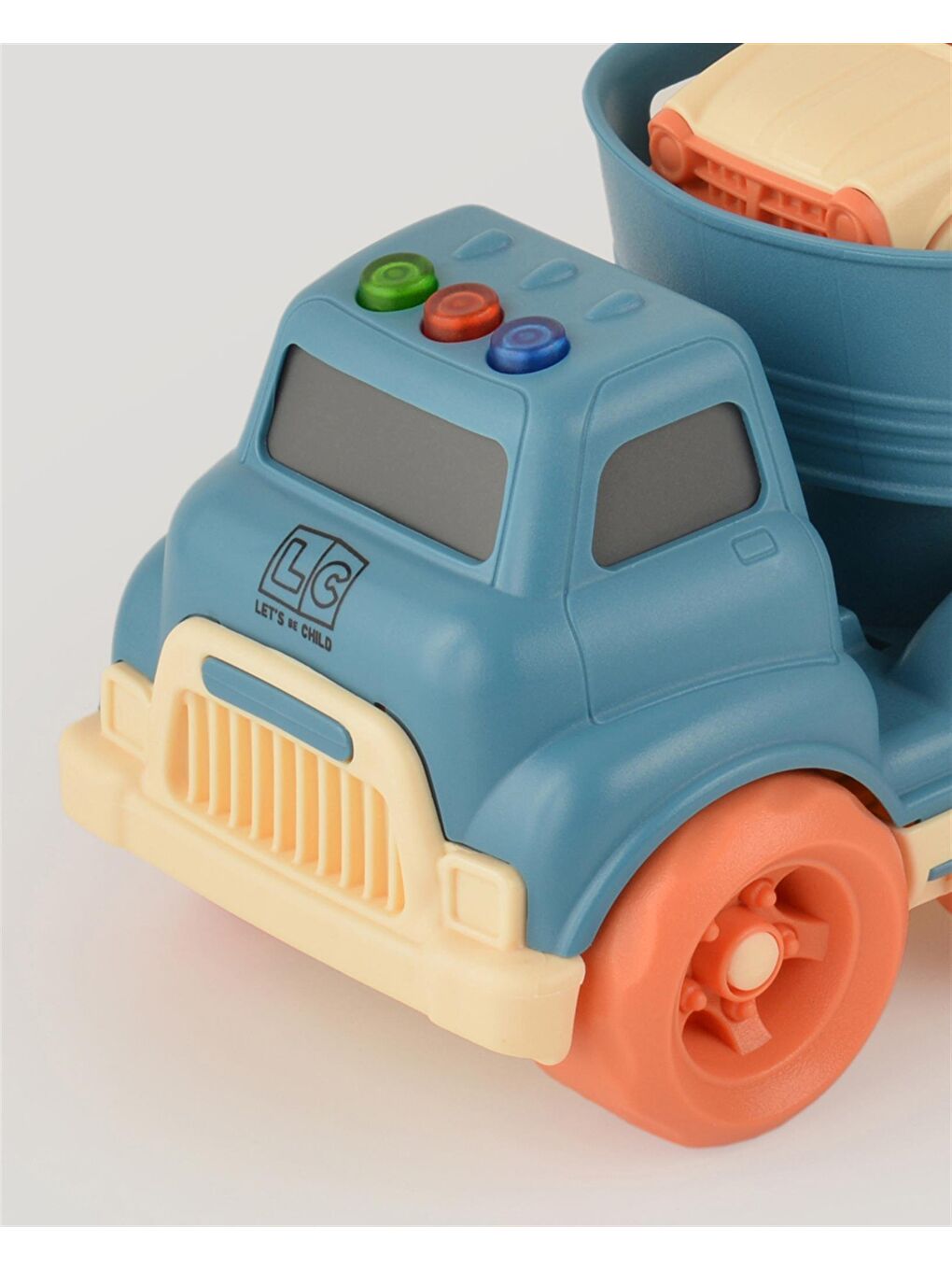 Mavi Sesli Ve Işıklı Taşıyıcı Tır-6