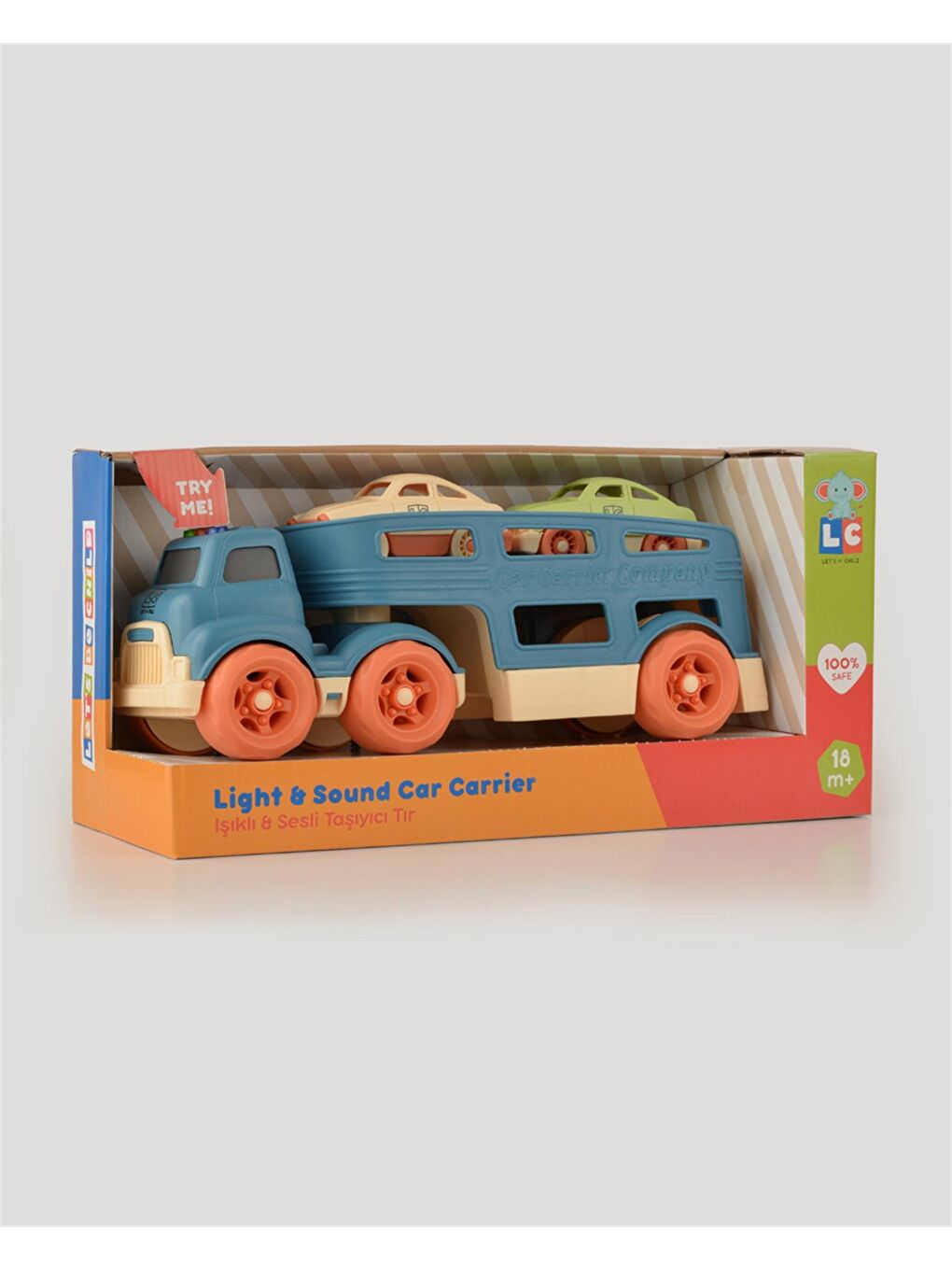 Mavi Sesli Ve Işıklı Taşıyıcı Tır-8